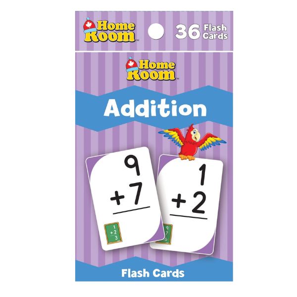 Home Room Flash Cards - Addition | 36 Cards for Early Math Learning