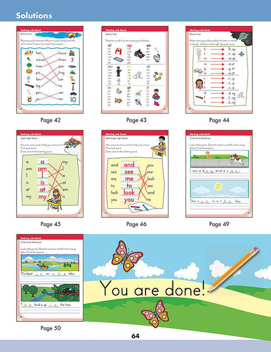 Writing Readiness Kindergarten Workbook: Print Aa To Zz Plus Letter Fun, Pencil Control Activities, Sight Words, Rhyming - Canadian Curriculum Press