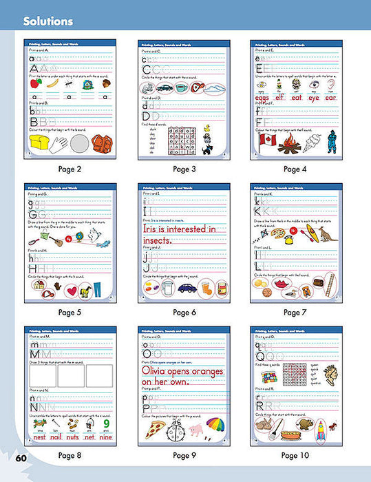 Grade 1 Writing Workbook: Printing Pratice And Alphabet Activities, Punctuation and Grammar - Canadian Curriculum Press