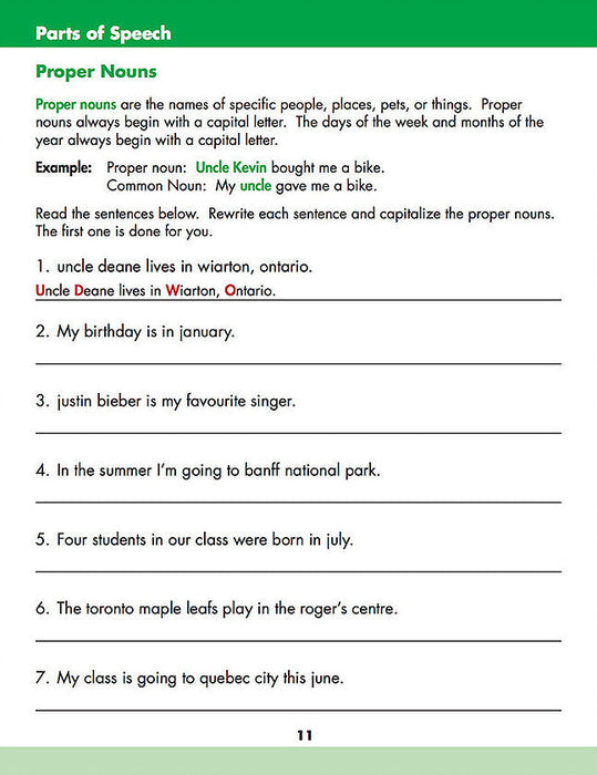 Grade 3 Writing: Punctuation And Grammar, Ideas, Planning, Writing, Editing, Cursive Writing Pratice and much more! - Canadian Curriculum Press