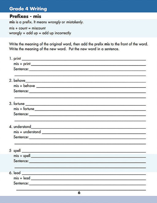 Grade 4 Writing: Word Patterns, Parts Of Speech, Punctuation, Use Of Smilies, Metaphors, Analogies, Dictionary Skills - Canadian Curriculum Press