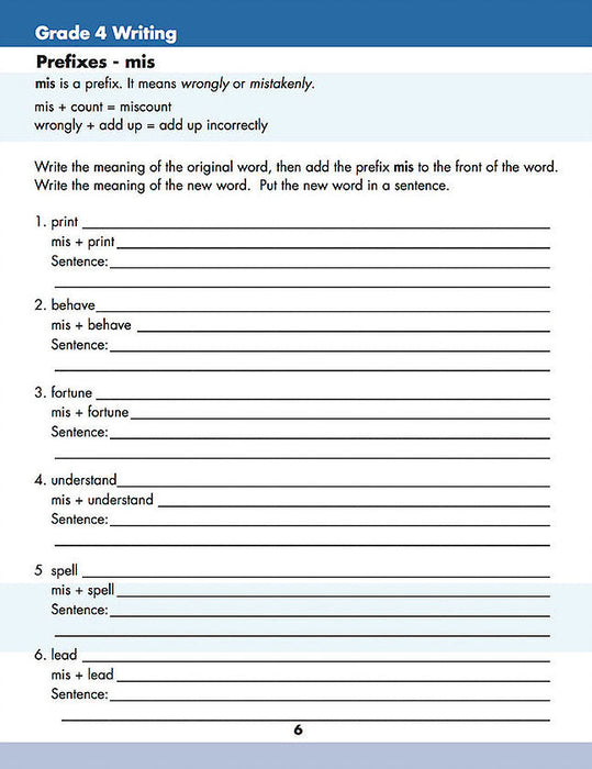 Grade 4 Writing: Word Patterns, Parts Of Speech, Punctuation, Use Of Smilies, Metaphors, Analogies, Dictionary Skills - Canadian Curriculum Press