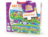Kids will “inch” their way through learning the alphabet with this fun ABC Caterpillar puzzle. Measuring 5 feet long this colorful caterpillar features letters and objects with the same beginning sound. With  51 pieces this jumbo puzzle will keep your little ones engaged for hours. Ages 3+ years.