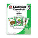 front cover grade 3 Learning Essentials, covering Math, Reading and Writing, three books in  one 