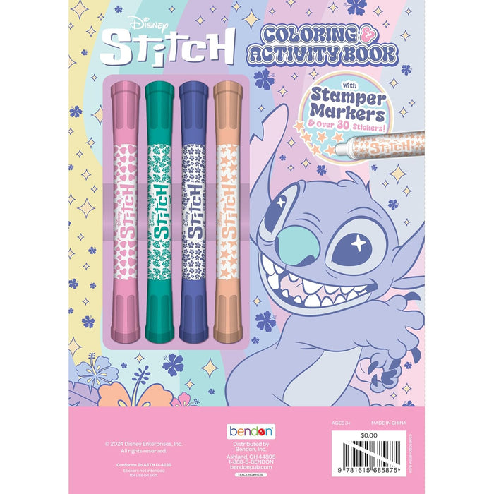 Coloring & Activity with Stamper Marker Book - Disney Stitch
