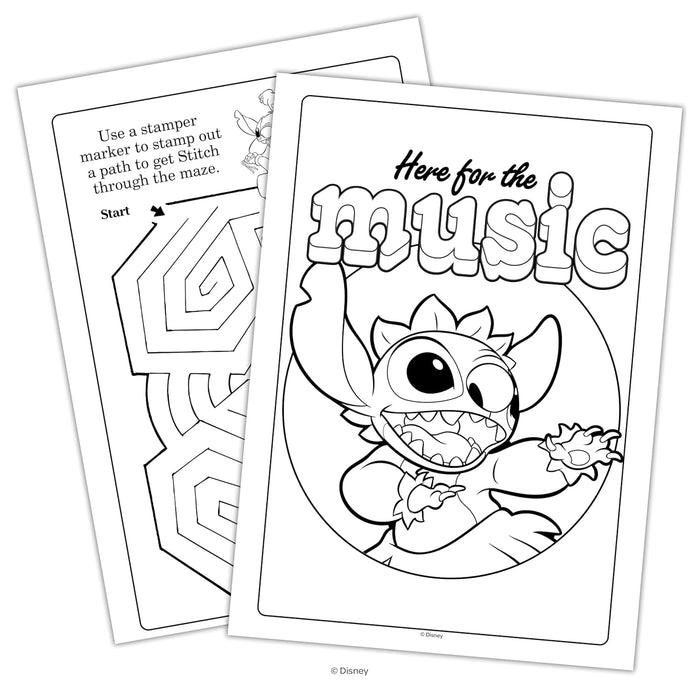 Coloring & Activity with Stamper Marker Book - Disney Stitch