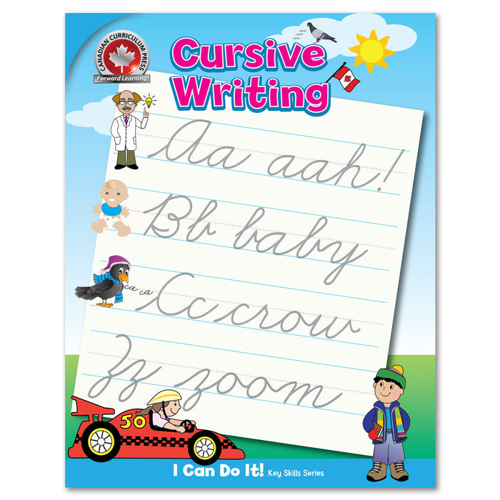 This Cursive Handwriting practice workbook guides your child to learn each new pen stroke by introducing similar letters together and by providing word and sentence practice to reinforce fluid movements. In a short time, your child will be writing and reading cursive handwriting with ease! 64 pages // ISBN: 9781487602932