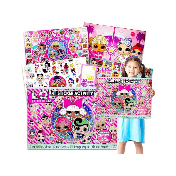L.O.L. Doll Ultimate Sticker Pad for Girls – Giant Activity Book with Over 1000 Stickers