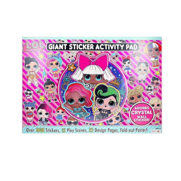 L.O.L. Doll Ultimate Sticker Pad for Girls – Giant Activity Book with Over 1000 Stickers