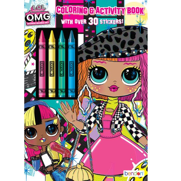 L.O.L. Surprise! O.M.G. - Colouring and Activity Book with Crayons