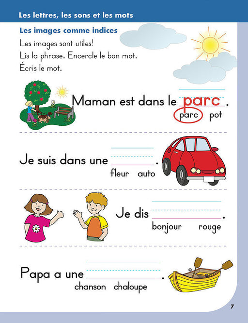 Lecture en première année │French Educational Workbooks - Canadian Curriculum Press