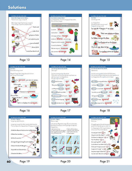 Lecture en première année │French Educational Workbooks - Canadian Curriculum Press