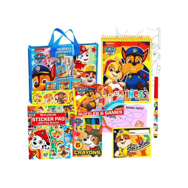 PAW Patrol activity portfolio with sticker pad and creative activity pages for kids