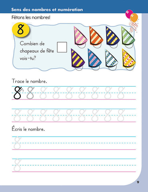 Préparation à la mathématique en maternelle│French Educational Workbooks - Canadian Curriculum Press
