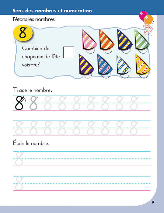 Préparation à la mathématique en maternelle│French Educational Workbooks - Canadian Curriculum Press