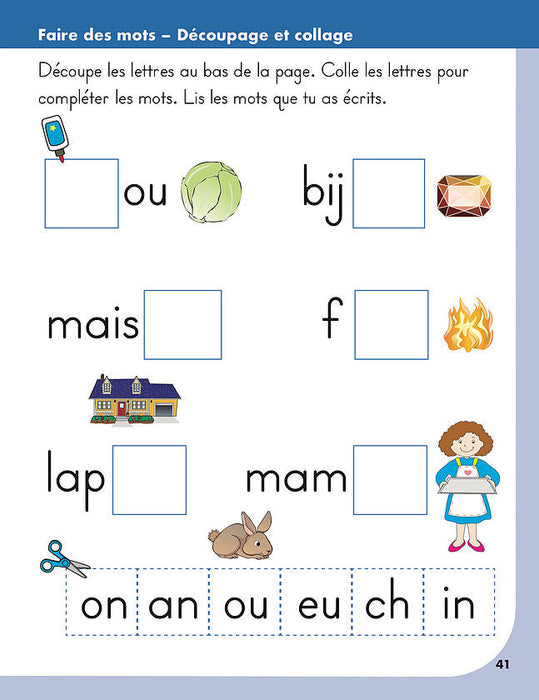 Préparation à la lecture en maternelle │French Educational Workbooks - Canadian Curriculum Press