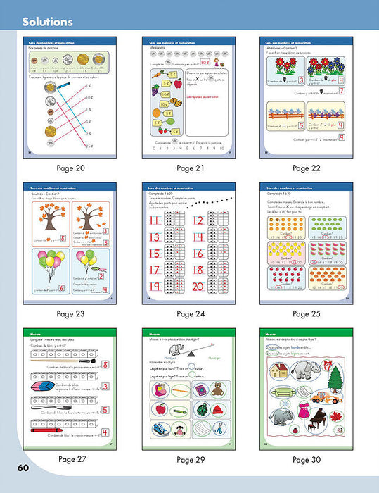 Préparation à la mathématique en maternelle│French Educational Workbooks - Canadian Curriculum Press
