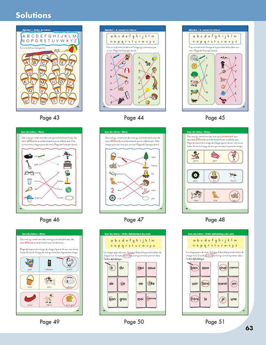 livre numérique - Préparation à la lecture prématernelle│French Educational Workbooks - Canadian Curriculum Press