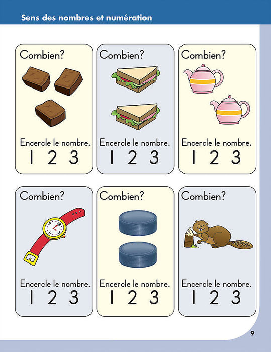 livre numérique- Préparation à la mathématique prématernelle │French Educational Workbooks - Canadian Curriculum Press