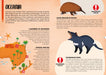The world is changing, and the creatures that inhabit it are changing, too—and in some cases disappearing.  Assemble the puzzle and discover the animals that populate the various continents, and then read the book to learn more about endangered species. Portable, closing case with bright, colorful artwork  Oval 205-piece puzzle and book
