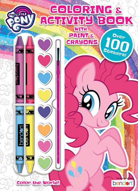 Colouring Activity Book with Crayons