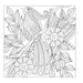 Birds - inside page - adult colouring book