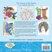Back cover of The Colours of the Islands Adult Colouring Book showcasing product details and design elements.