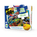 This Puzzle Double series takes the concept of a traditional puzzle to a whole new level! After putting together the 100 piece puzzle, turn off the lights and see a surprise as it glows in the dark. This Glow in the Dark puzzle provides a fun way to expand your child's knowledge of ocean animals! Each Glow in the Dark puzzle has 100 puzzle pieces and measures at 3ftx2ft ! Ages 3+ years