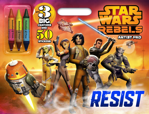 Star Wars Rebels Artist Pad with Double-Ended Crayons – Colouring and Activity Set featuring Star Wars Rebels characters.