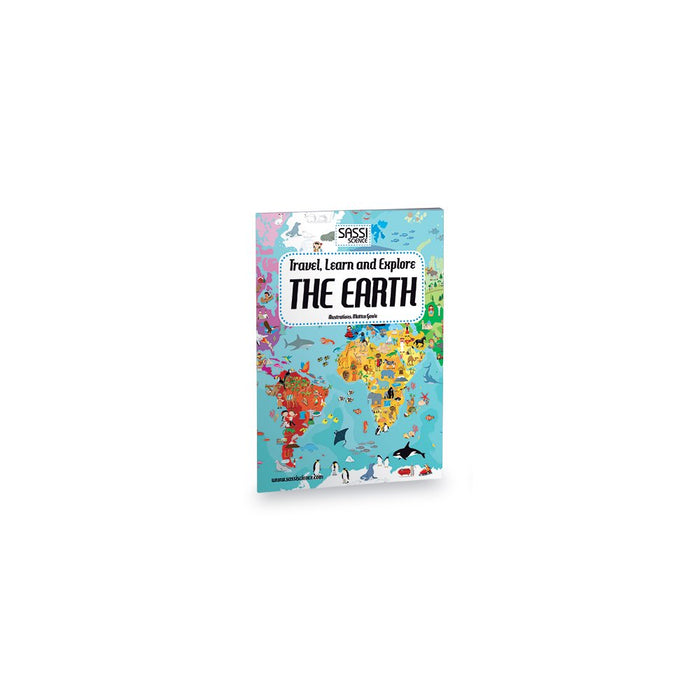 A spread from The Earth 32-page book, packed with fun facts about geography, oceans, and landmarks. Designed for interactive learning and discovery.