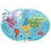 A detailed look at The Earth puzzle pieces, featuring colorful illustrations of continents, animals, and famous buildings to help kids learn geography.
