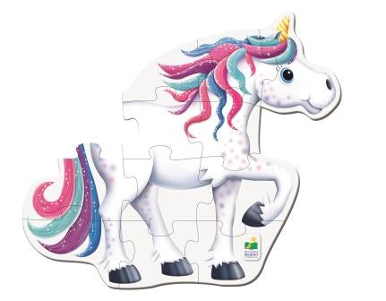 Unicorn Floor Puzzle for Kids | Bright & Colourful Illustration, 24'' x 18